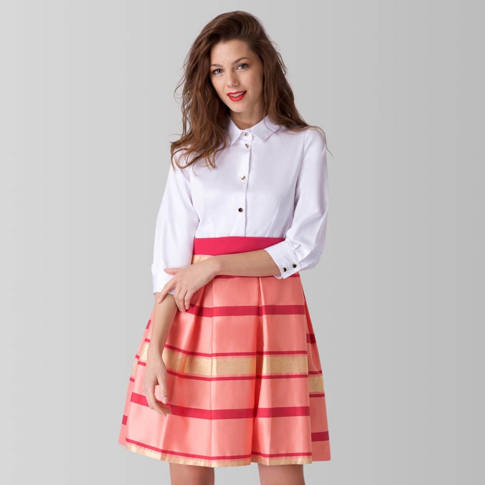 Striped 2in1 dress